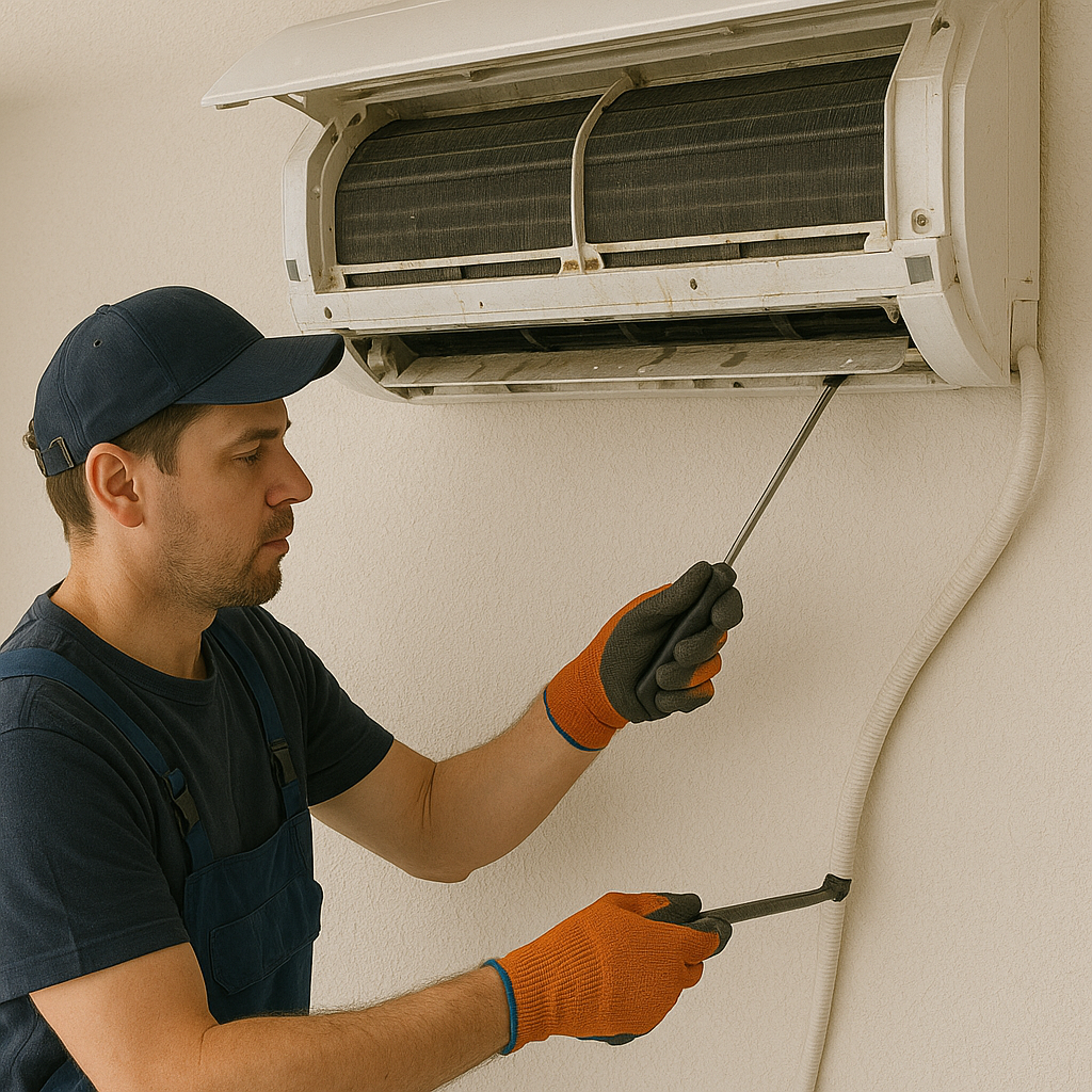 AC indoor unit water leakage fix