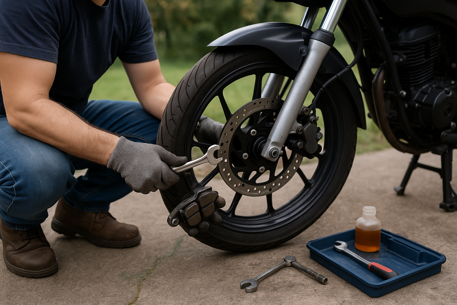 Bike brake service, disc pads and cables
