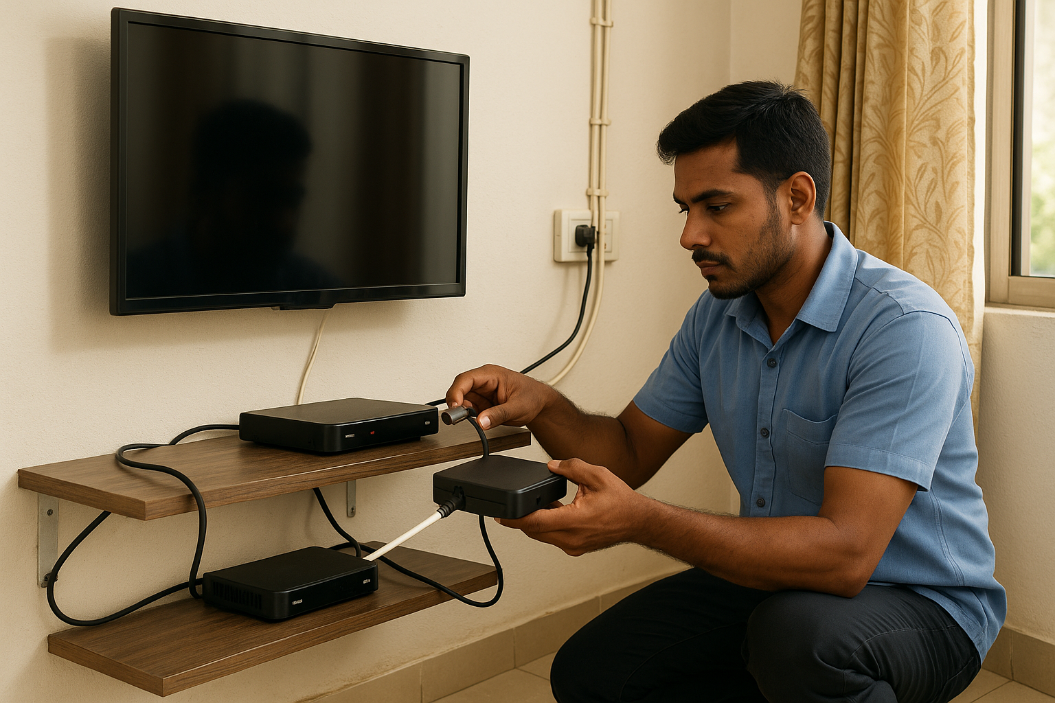 Multi-room DTH setup multiple TVs