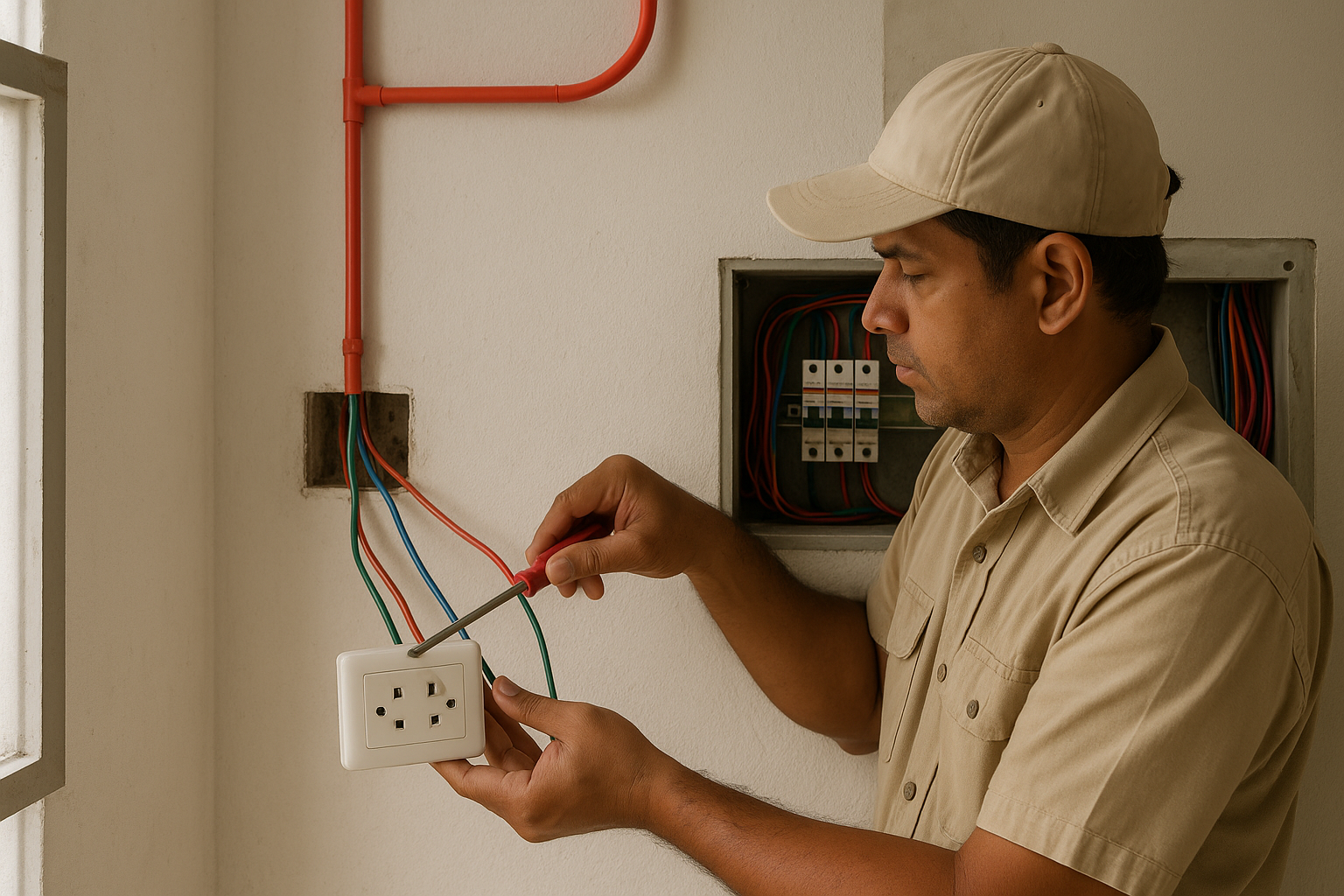 Electrical wiring and conduit work