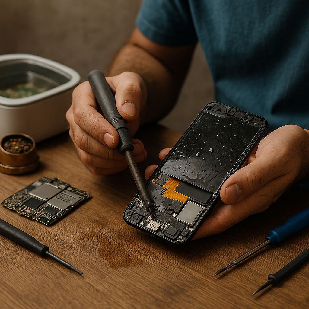 Motherboard cleaning after water damage