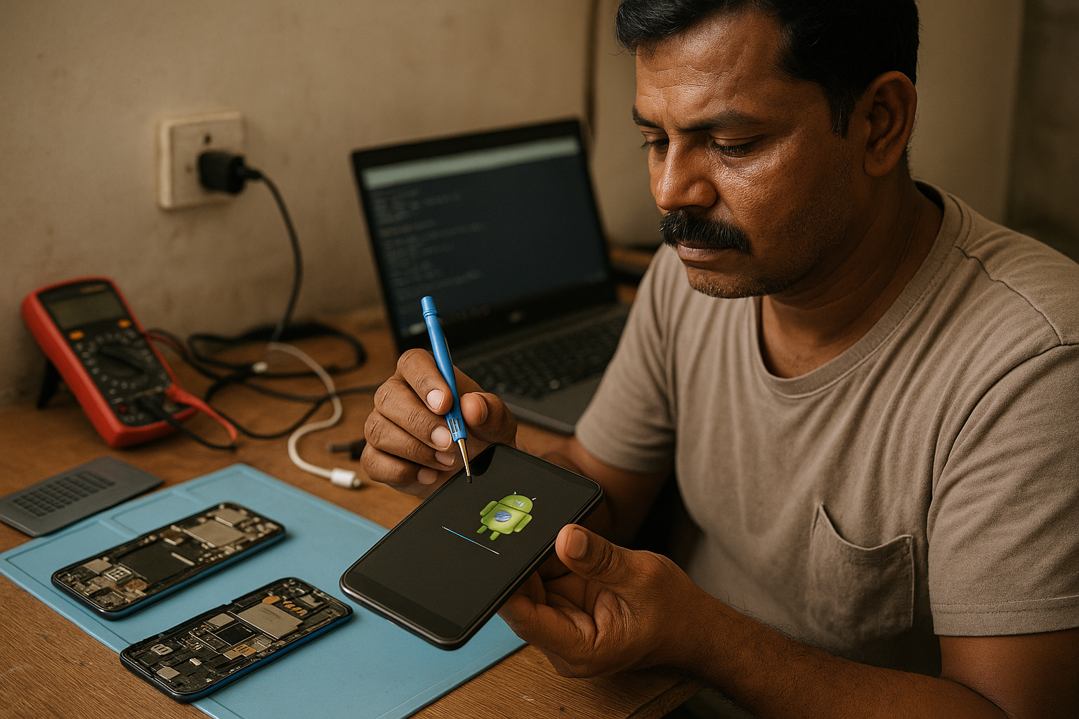 Software flashing and updates for smartphones