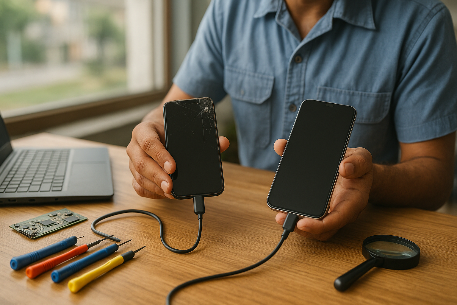 Data transfer and recovery setup