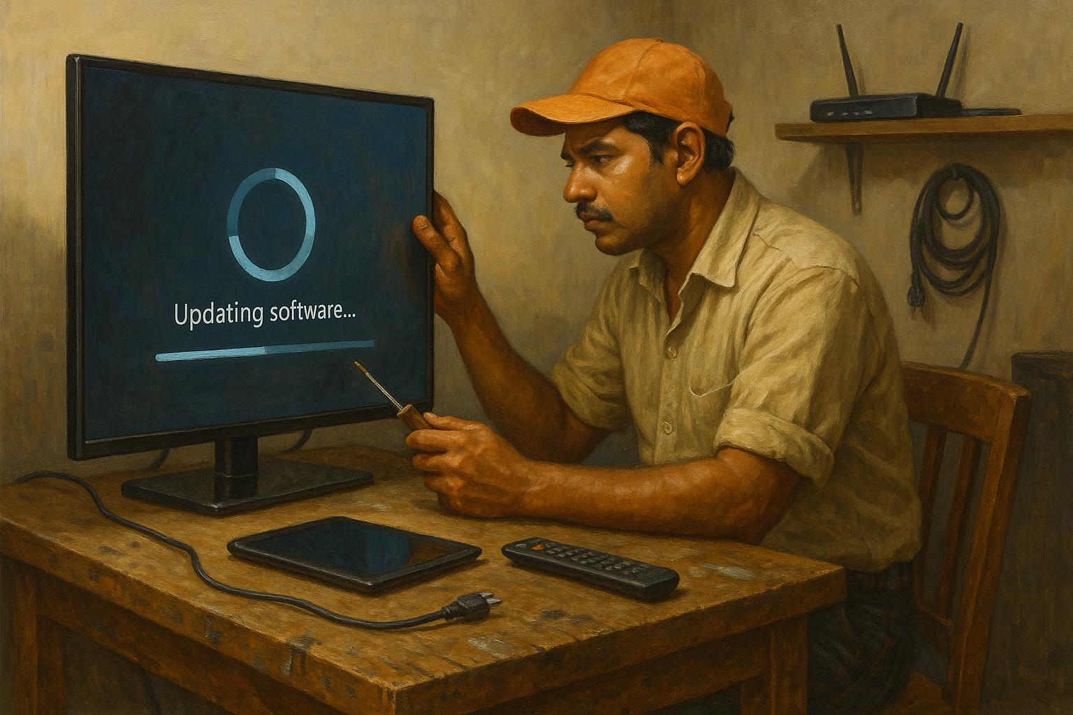 Smart TV software settings and apps