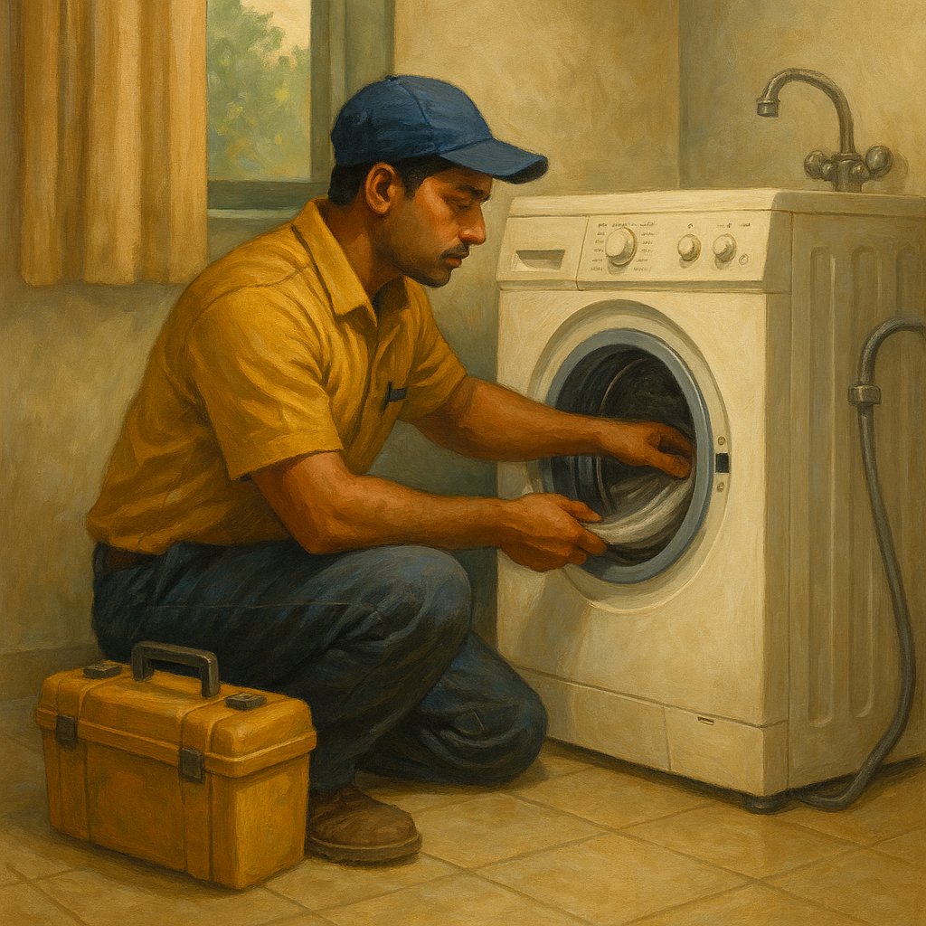 Annual maintenance check for washing machine