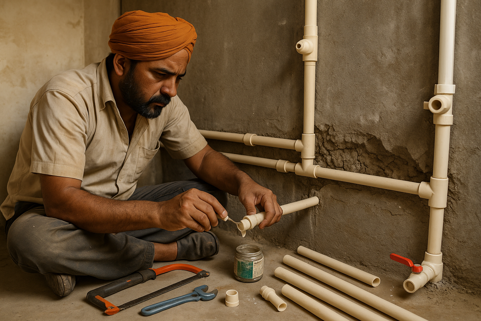 CPVC and PVC pipeline work