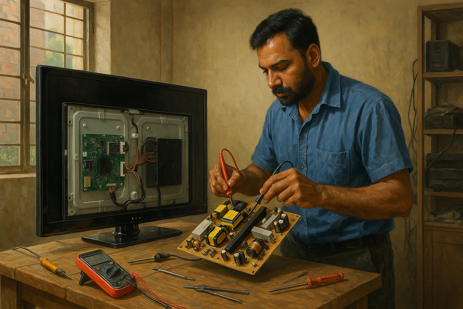 TV power supply and main board repair