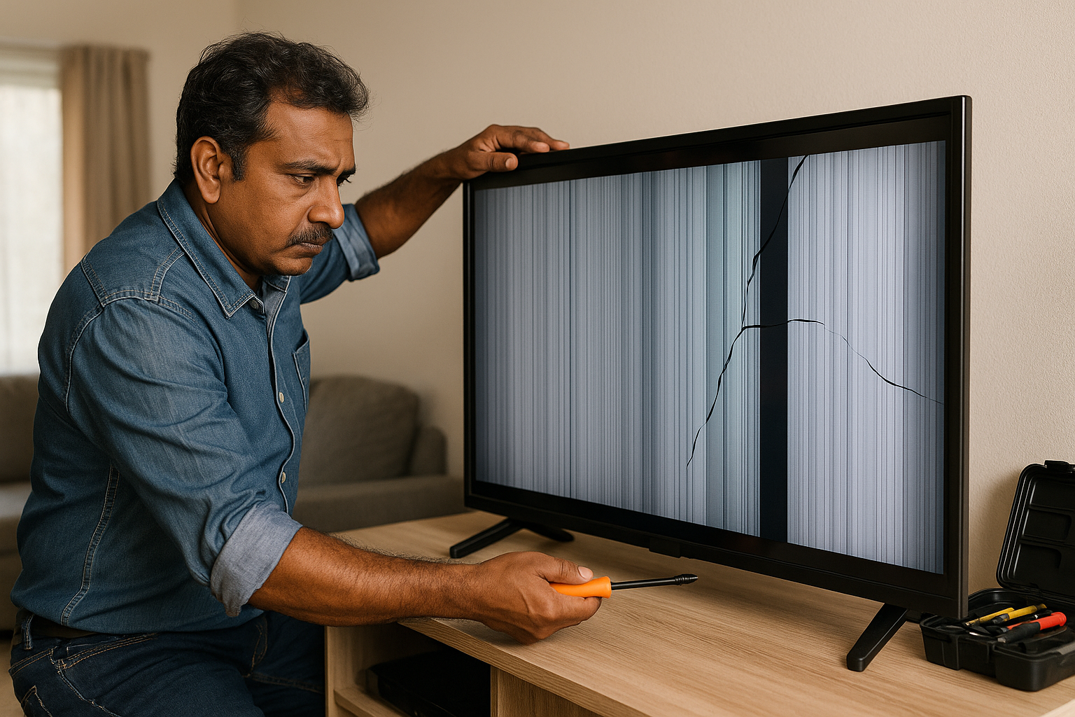 TV LCD panel and TCON connection