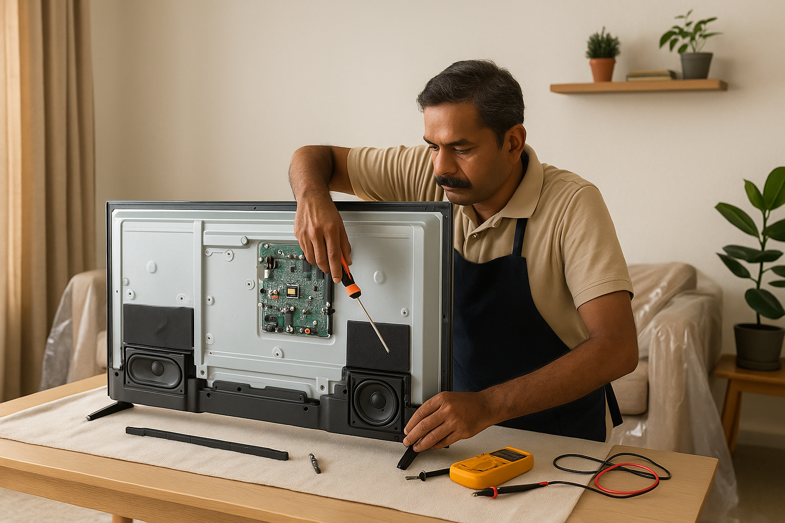 TV speaker and audio amplifier repair